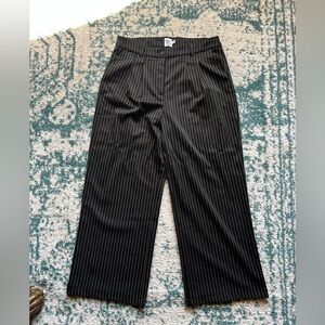 Princess Polly Black and White Striped Trousers